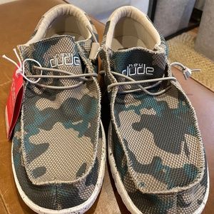 Hey Dude Wally Sox Men's Casual Shoes in Camo Color (Size 11)